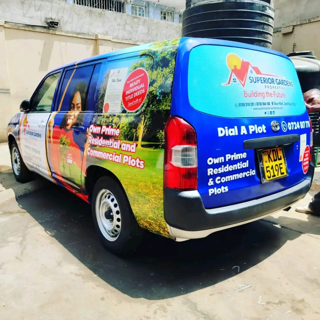 Vehicle branding and wraps Kenya